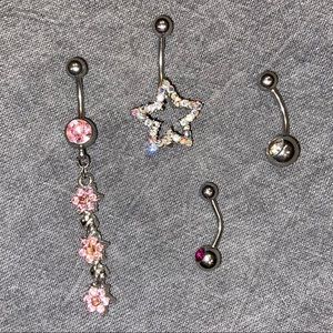 Pierced Belly-Button Rings' Bundle